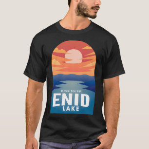 Enid Lake MS Retro Sunset T-Shirt