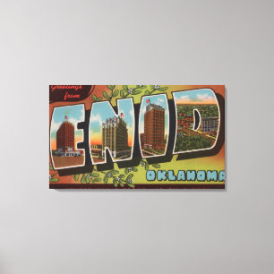 Enid, OklahomaLarge Letter ScenesEnid, OK Leinwanddruck
