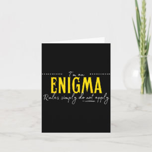 Enigma, die Regeln gelten einfach nicht Karte