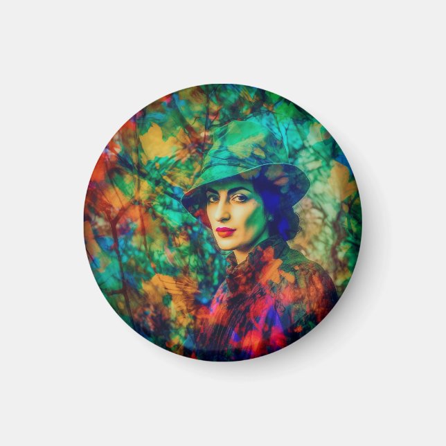 Enigma im Herbst Magnet (Vorne)