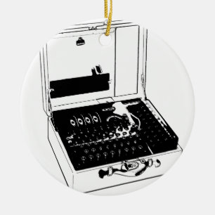 Enigma Machine Cryptography World War II Keramikornament