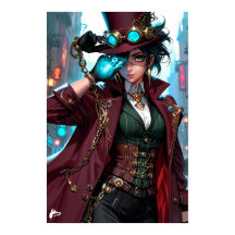 Enigmatic Steampunk Lady