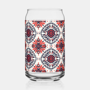 Enigmatisch Blau "Cosmic Interlock" Druckglas Tu Dosenglas