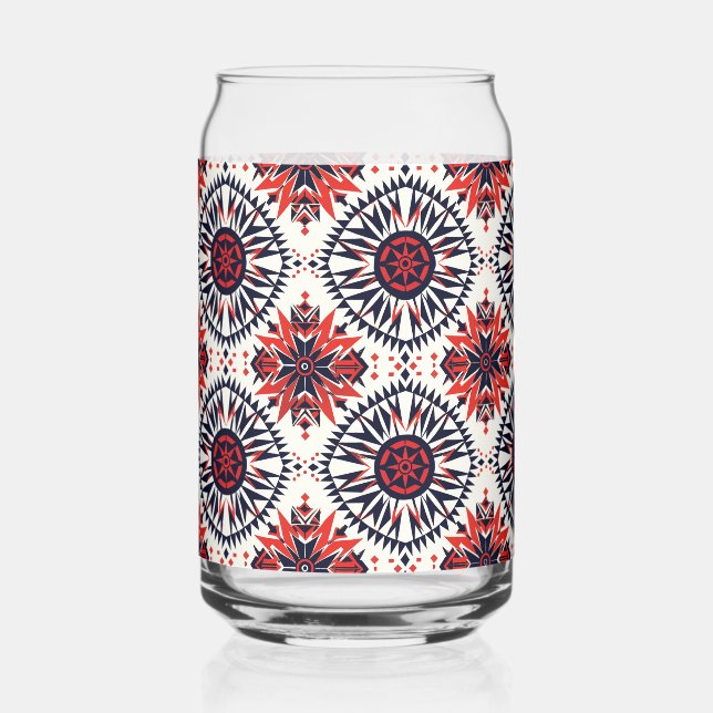 Enigmatisch Blau "Cosmic Interlock" Druckglas Tu Dosenglas (Vorderseite)