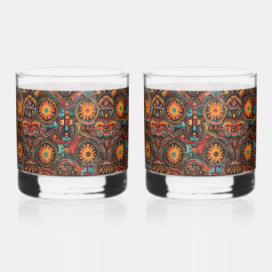 Enigmatischer Cobalt "Zeitlose Vorgeschichte" 12oz Whiskyglas