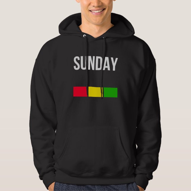 Enjoy Cool Sunday Mood Illustration  Graphic Desig Hoodie (Vorderseite)