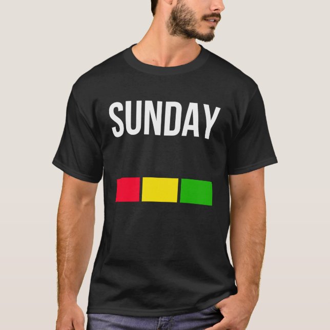 Enjoy Cool Sunday Mood Illustration  Graphic Desig T-Shirt (Vorderseite)