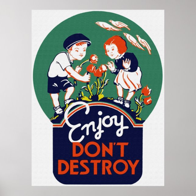 Enjoy Don't Destroy Poster (Vorne)
