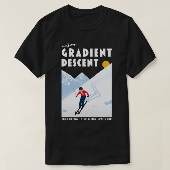 Enjoy gradient descent T-Shirt (Design vorne)