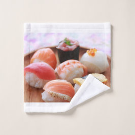 Enjoy hot sushi badhandtuch set