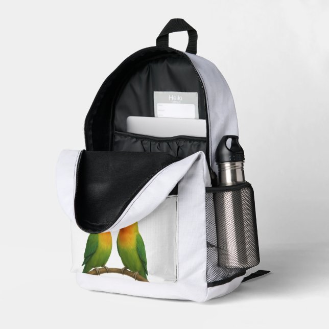 Enjoy life bedruckter rucksack (Rückseitige Ecke links (Offen) )