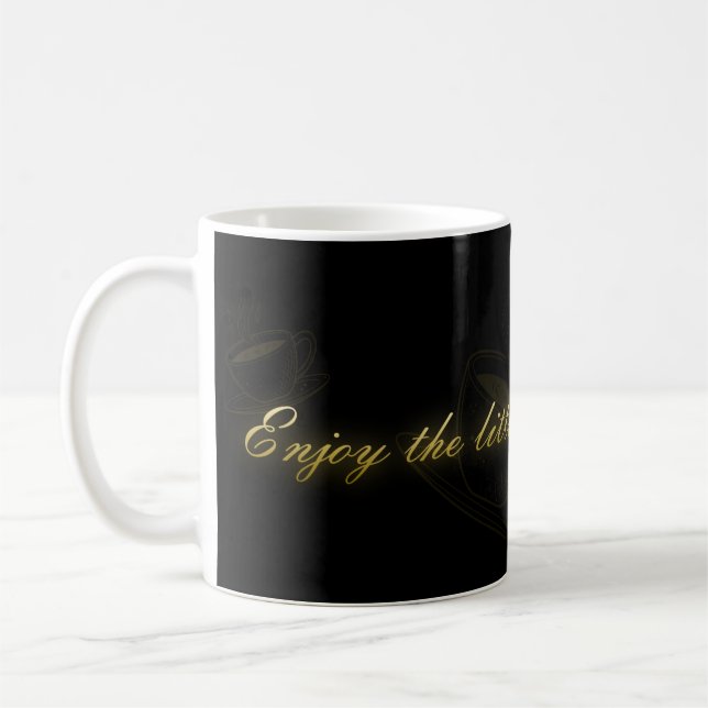 Enjoy The Little Things Coffee Mug Kaffeetasse (Links)