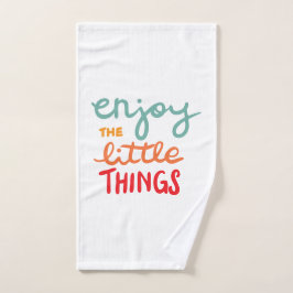 Enjoy the little things handtuch