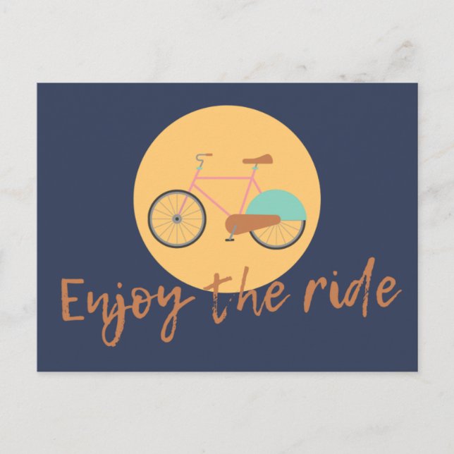 Enjoy the ride postkarte (Vorderseite)