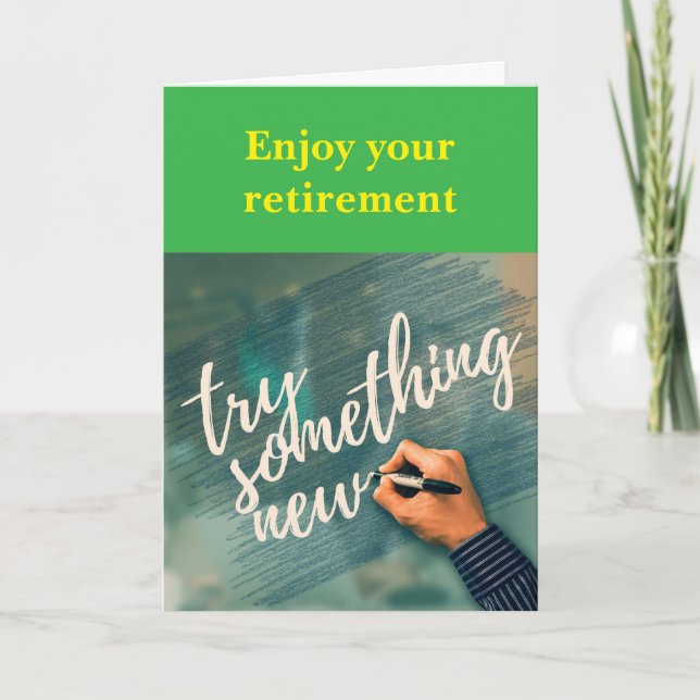 Enjoy your retirement. karte (Vorderseite)