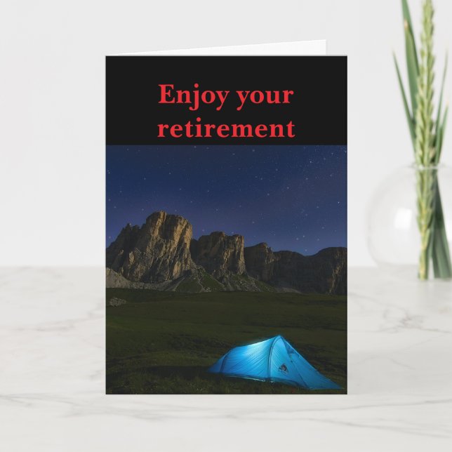 Enjoy your retirement. karte (Vorderseite)