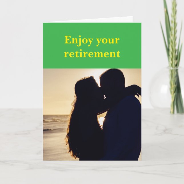 Enjoy your retirement. karte (Vorderseite)