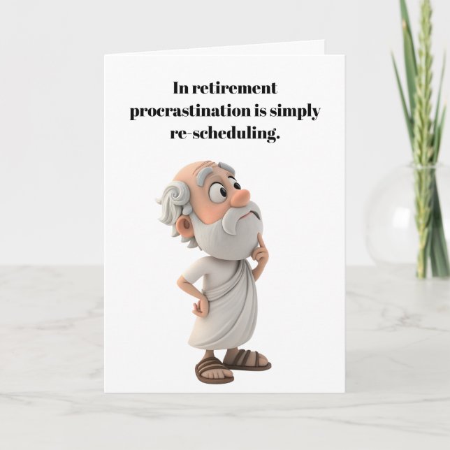 Enjoy your retirement. karte (Vorderseite)