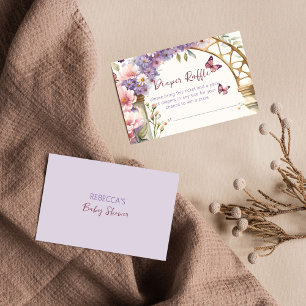 Enkante Schmetterlinge Babydusche Begleitkarte