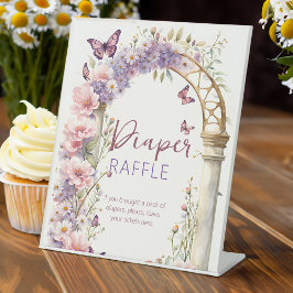 Enkante Schmetterlinge Babydusche Sockelschild