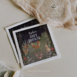 Enkanter Woodland Babyduschdekor Napkins Serviette