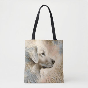 Enkaustischer Paint Portait eines Golden Retriever