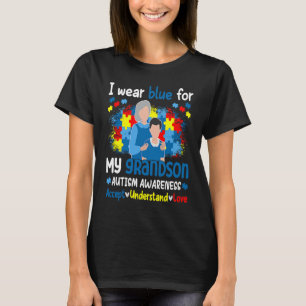Enkel Autismus Akzeptieren Verstehen Liebe Opa Unt T-Shirt