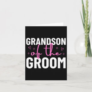 Enkel der Groom-Hochzeitsfamilie Party Karte