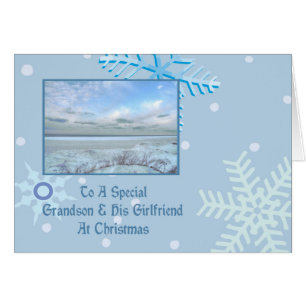 Enkel u. sein Freundin-Winter See-Weihnachten