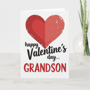 Enkel Valentinstag gesprenkelte Herzkarte Karte