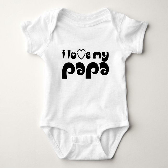 Enkelbaby Lieben Papa Baby Strampler (Vorderseite)