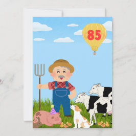 enkele verjaardagskaart 85 jaar (boerderij) feiertagskarte