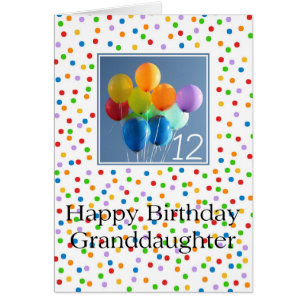 Enkelin 12. Geburtstagsballons