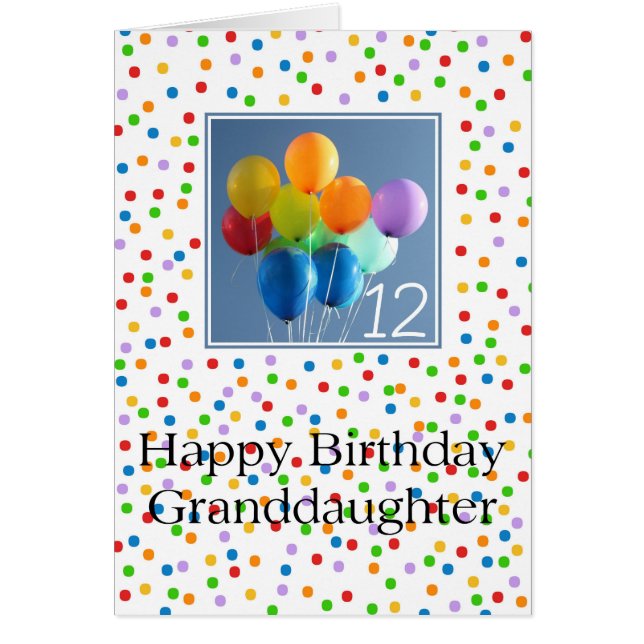 Enkelin 12. Geburtstagsballons (Vorne)