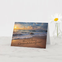 Enkelin Alles Gute zum Geburtstag Strand und Ozean