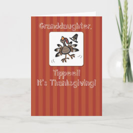 Enkelin, Erntedank Türkei, religiös Feiertagskarte