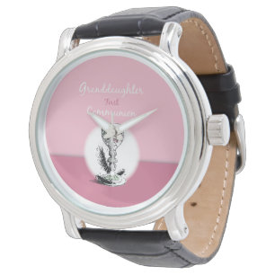 Enkelin Erstkommunion Rosa, Kelch Armbanduhr