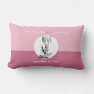 Enkelin Erstkommunion Rosa, Kelch Lendenkissen