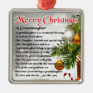 Enkelin-Gedicht - Weihnachtsentwurf Ornament Aus Metall