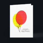 Enkelin in den GesetzesGeburtstagskarten-Ballonen Karte<br><div class="desc">Eine einfache,  saubere,  nette und bunte Ballonkarte für eine Enkelin im Gesetz auf ihrem Geburtstag. Innerer Text ist kundengerecht.</div>
