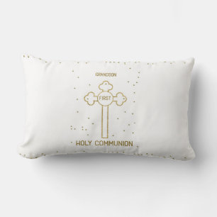 Enkelkind Erste Heilige Kommunion Goldene Kreuz Lendenkissen
