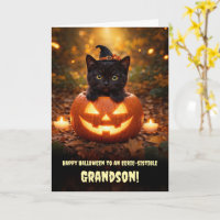 Enkelkind Frohes Halloween Süße schwarze Katze