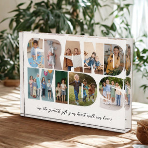 Enkelkinder 9 Fotocollage, Geschenk für Großeltern Fotoblock