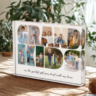 Enkelkinder 9 Fotocollage, Geschenk für Großeltern Fotoblock