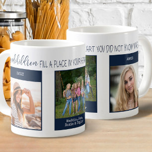 Enkelkinder füllen ein Platz Zitat 3 Foto Blau Kaffeetasse