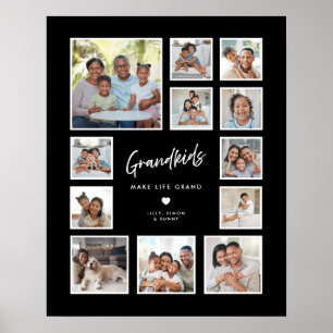 Enkelkinder machen das Leben groß Mehrfach-Fotocol Poster