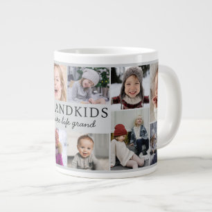 Enkelkinder machen das Leben großartig Foto-Collag Jumbo-Tasse