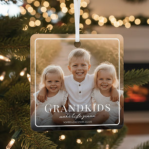 Enkelkinder machen das Leben großartig Großeltern Ornament Aus Metall