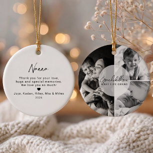 Enkelkinder machen das Leben großartig Nanna 3 Fot Keramik Ornament