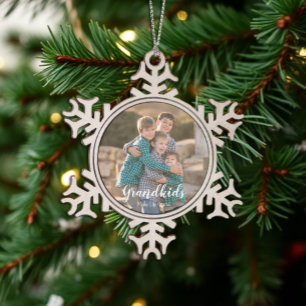 Enkelkinder machen das Leben großartig Schneeflocken Zinn-Ornament